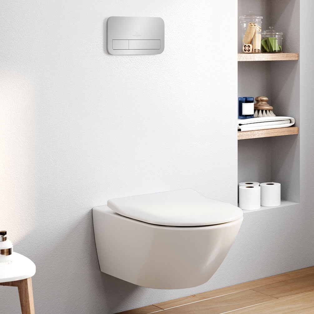 Lifestyle image of Villeroy & Boch Subway 2.0 Wall-Hung WC & Cistern Frame Set